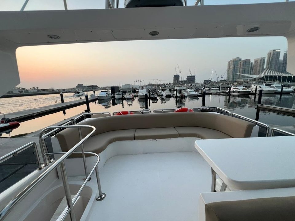 Flybridge Yacht yacht for rent in Dubai